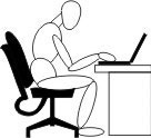 ergonomics of laptop use on a desktop