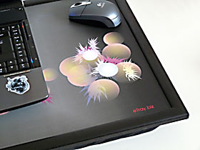 eTray laptop tray extension for a mouse